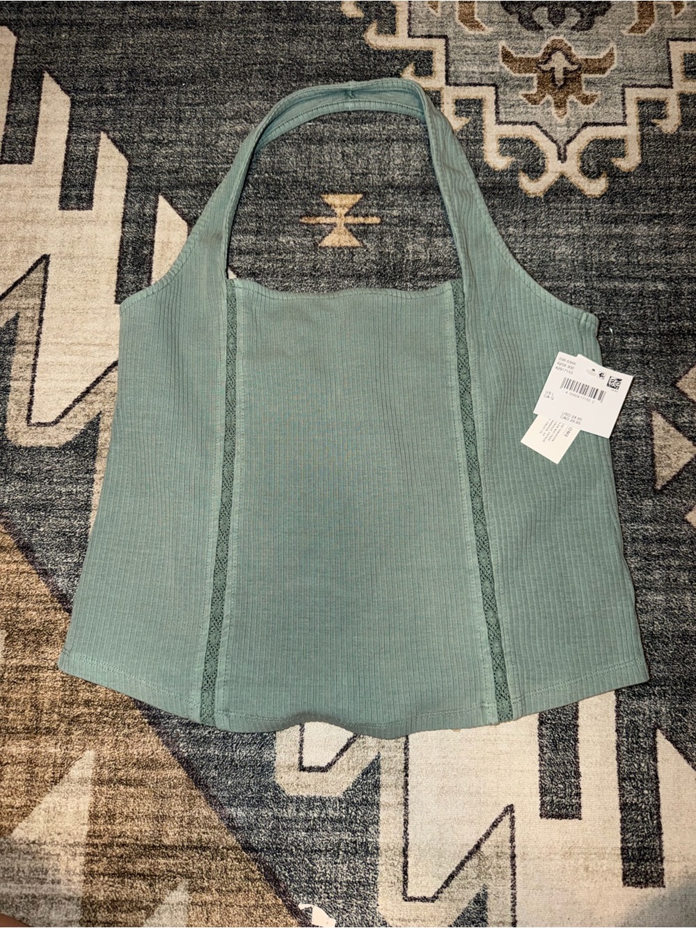 American Eagle Light Green Halter Top